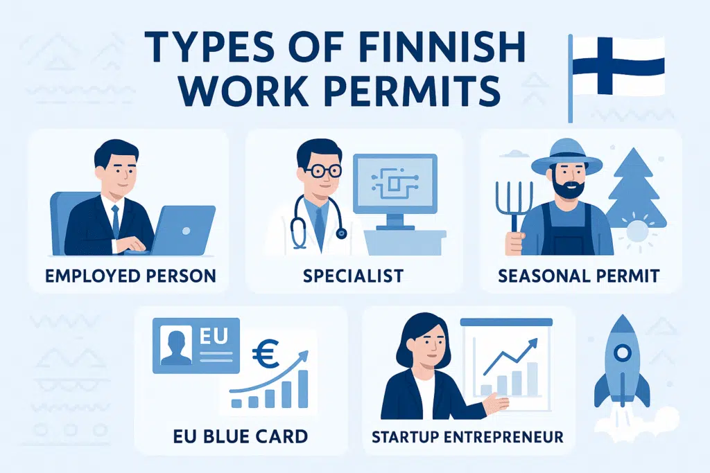 Finnish Work Permits Infographic