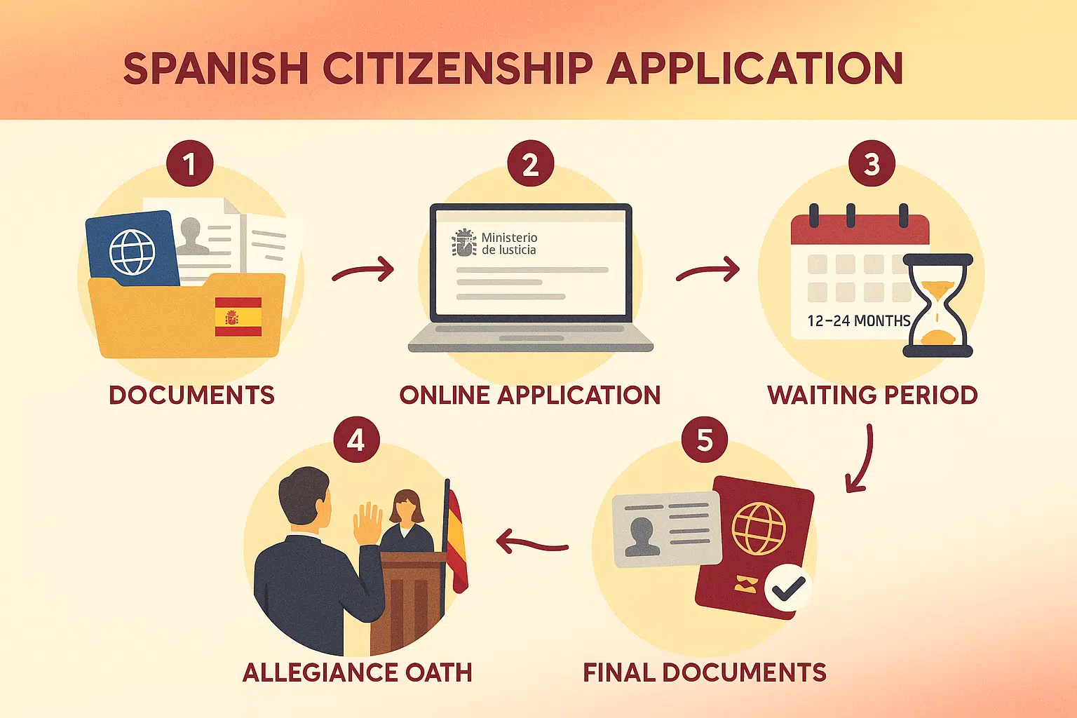 An Infographics Explaining Step-by-Step Application Process
