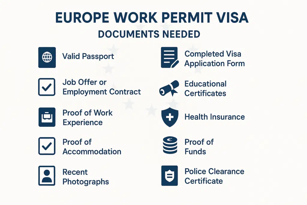 An Infographics on Europe Work Permit Visa