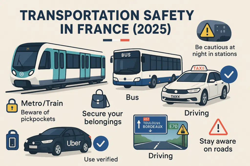 Several Buses in an infographics