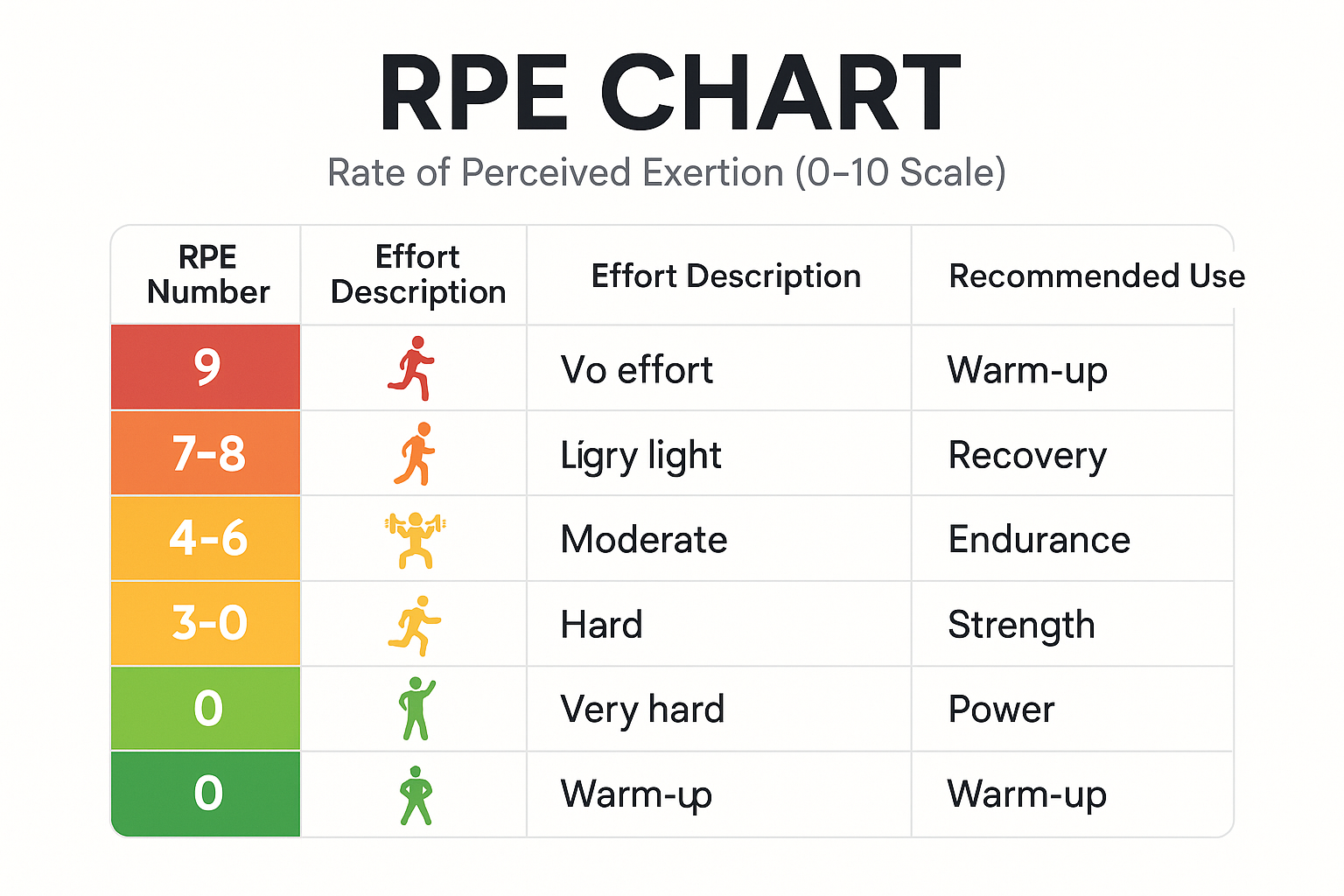 RPE Chart Infographic image