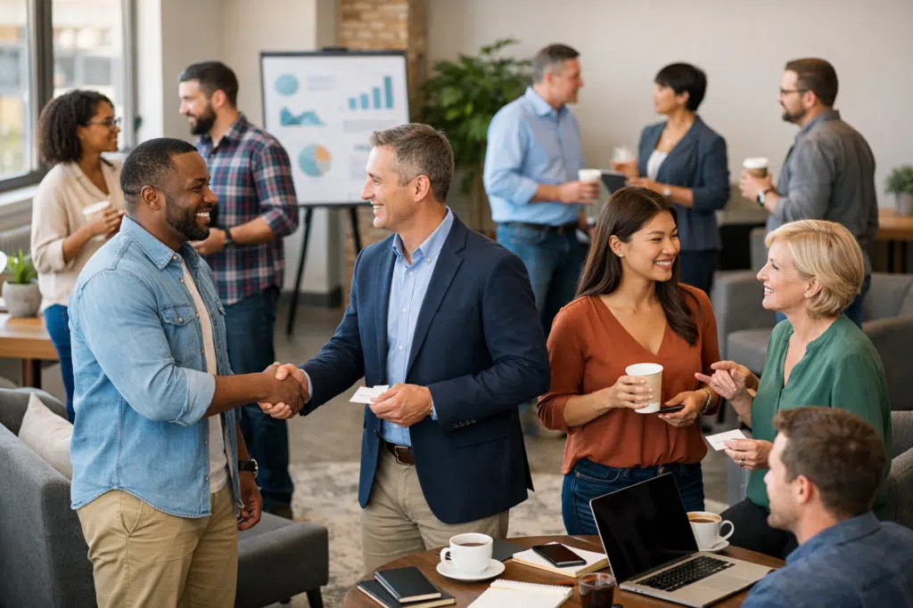 An AI Generated Image showing Local Networking.