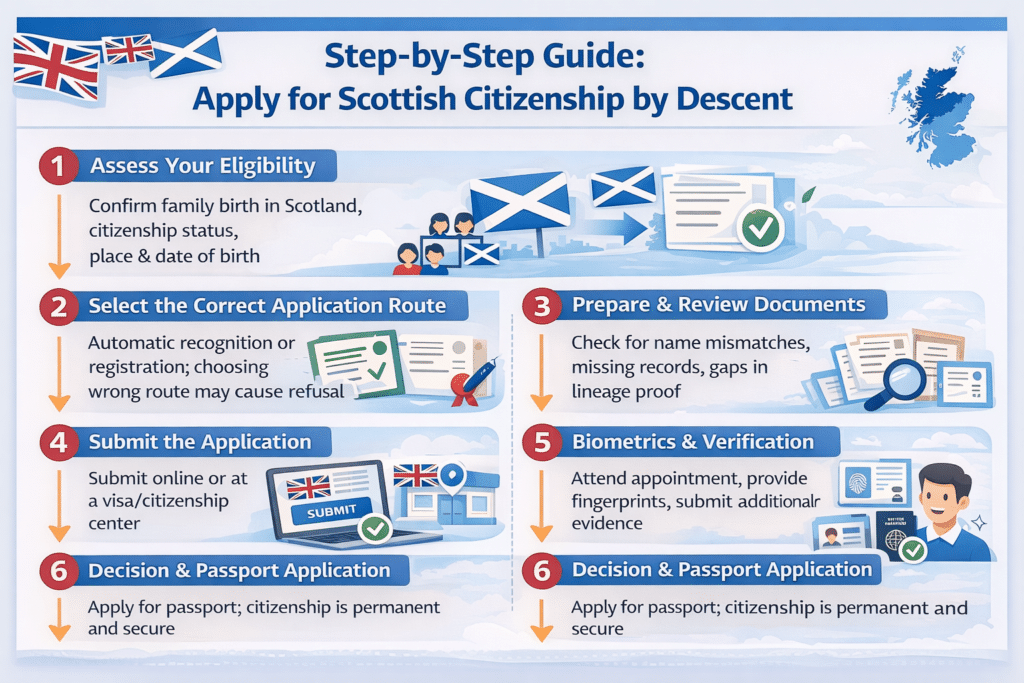 An Infographics on getting Scottish Citizenship