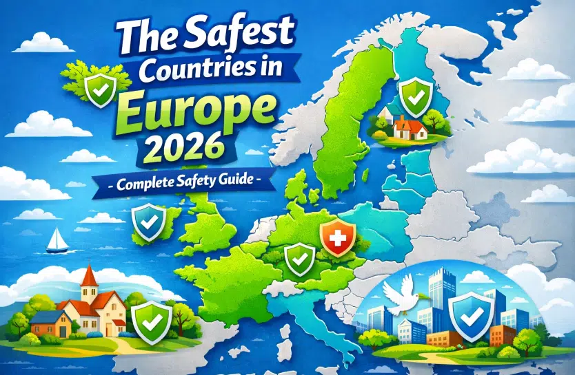 A Screenshot of Safest Countries in Europe 2026 Ranked by Crime & Peace