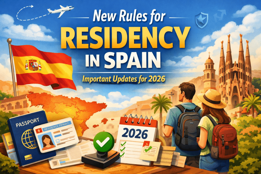 An Infographics on new residency rules in Spain