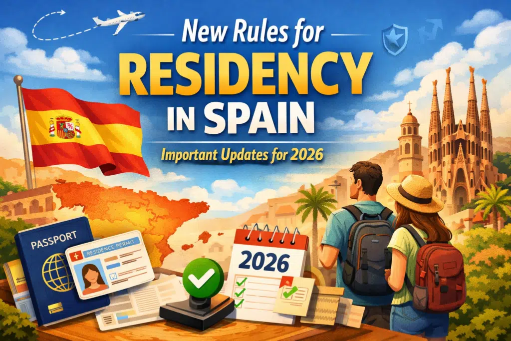 An Infographics on new residency rules in Spain