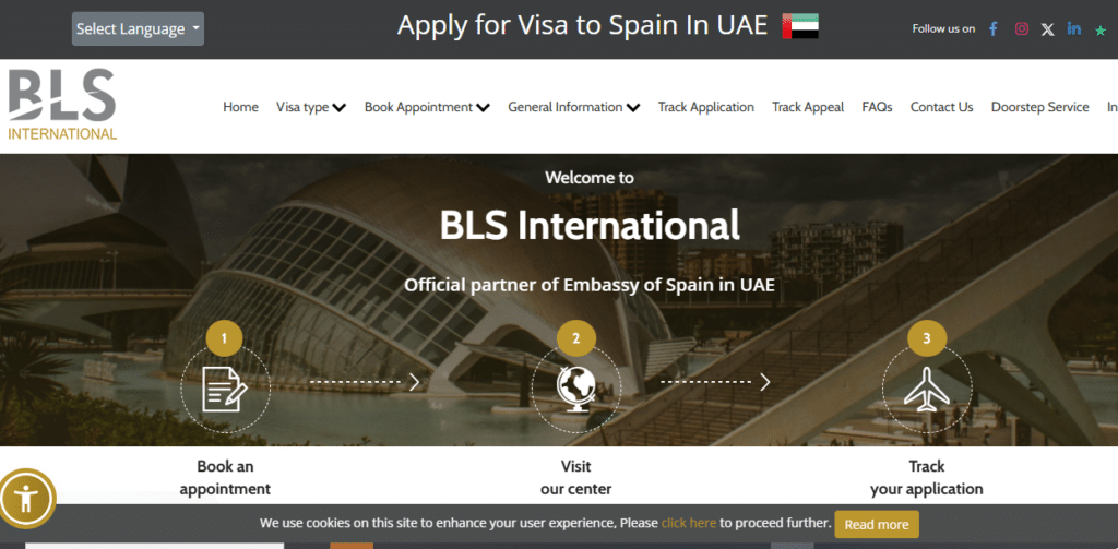 BLS Website homepage