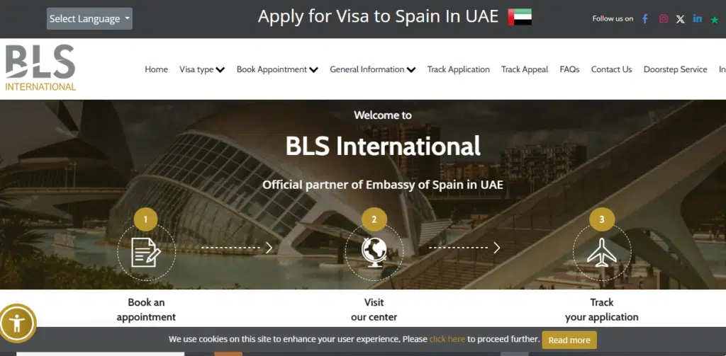 BLS Website homepage
