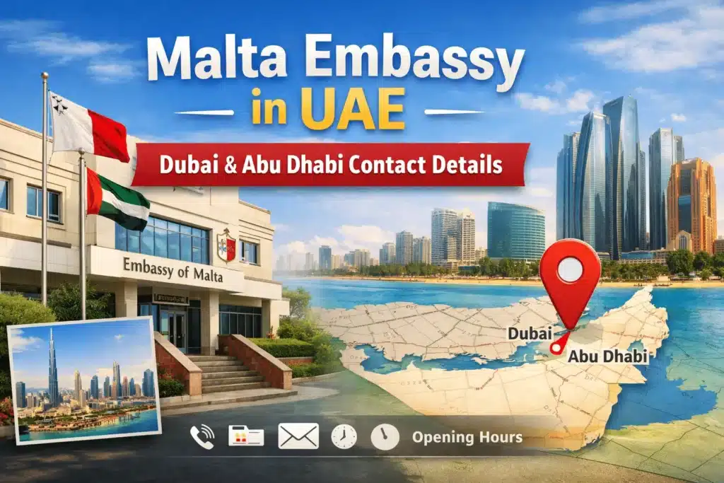 An Inforgraphics on Malta Embassy UAE Guide