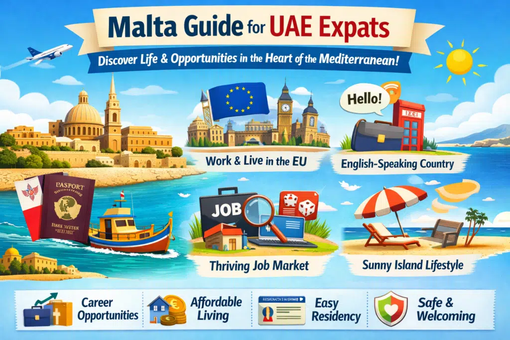 Malta guide for UAE expats with jobs, lifestyle, and EU opportunities.
