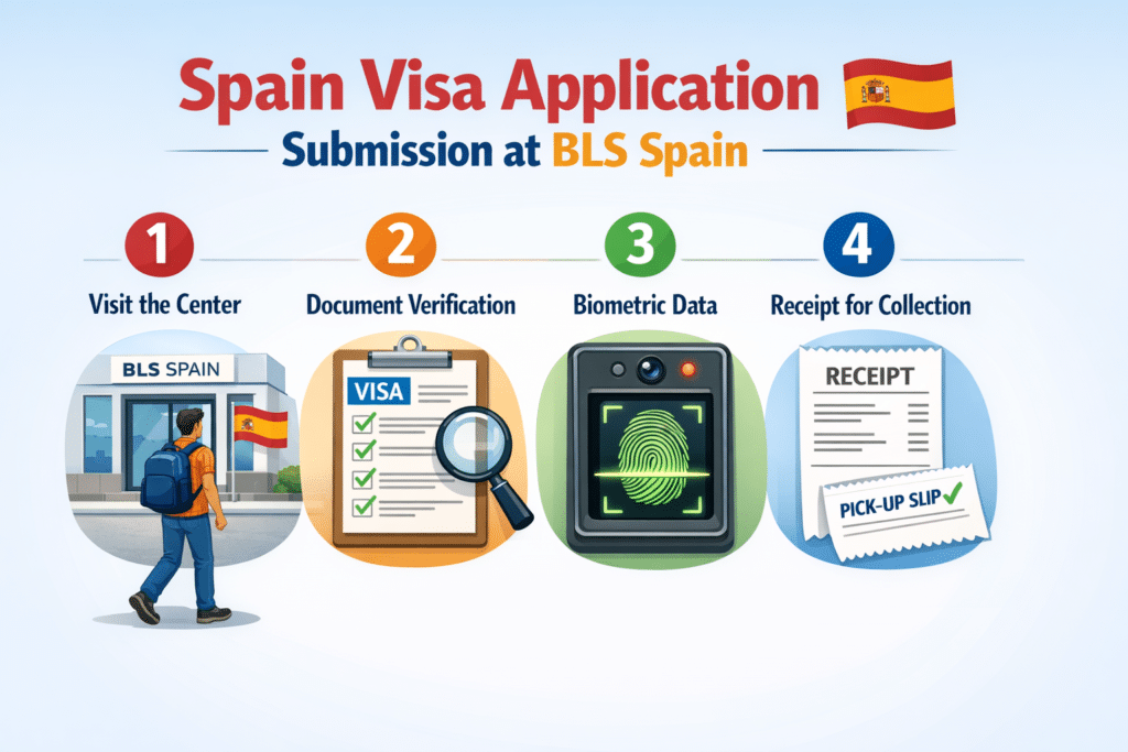 “Step-by-step guide to submitting a Spain visa application at BLS Spain in the UAE”