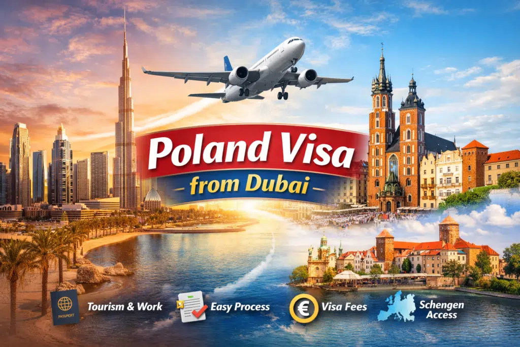 An Infographics on Poland Visa from Dubai